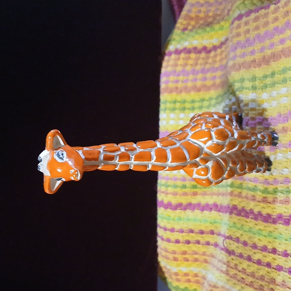 Artesania Rinconada #44 Giraffe Figurine Handcrafted In Uruguay.